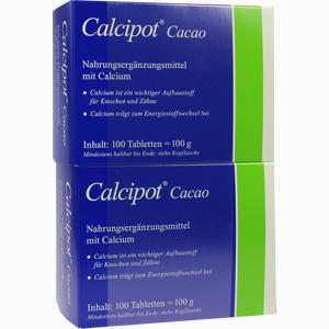 Calcipot Cacao Kautabletten  200 Stück - ab 0,00 €