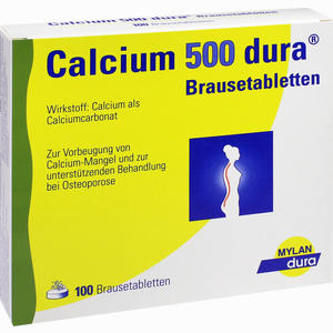 Calcium 500 Dura Brausetabletten 100 Stück - ab 17,53 €