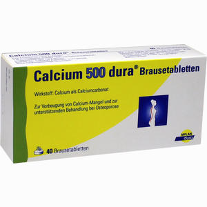 Calcium 500 Dura Brausetabletten  40 Stück - ab 7,14 €