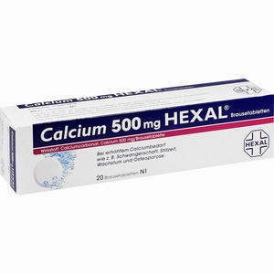 Calcium 500 Hexal Brausetabletten 20 Stück - ab 0,00 &euro;