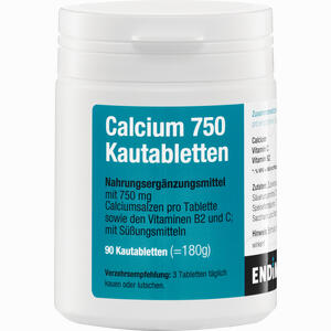 Calcium 750 Kautabletten  90 Stück - ab 9,94 €