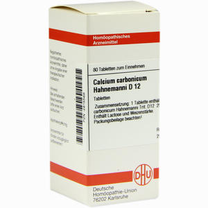 Calcium Carb Hahnemanni D12 Tabletten 80 Stück - ab 8,00 €