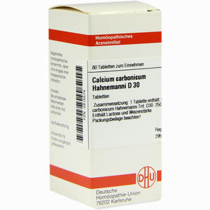 Calcium Carb Hahnemanni D30 Tabletten 80 Stück - ab 8,99 €