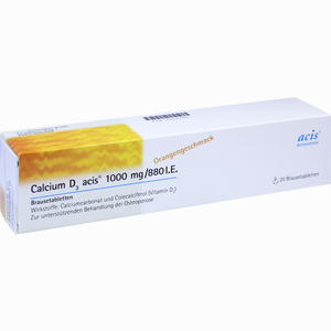 Calcium D3 Acis 1000mg/880 I.e. Brausetabletten  20 Stück - ab 7,30 €