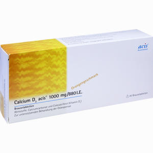 Calcium D3 Acis 1000mg/880i.e. Brausetabletten 40 Stück - ab 12,52 &euro;