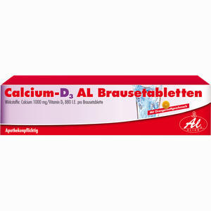Calcium- D3 Al Brausetabletten  50 Stück - ab 0,00 €