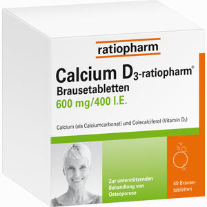 Calcium D3- Ratiopharm Brausetabletten  40 Stück - ab 0,00 &euro;