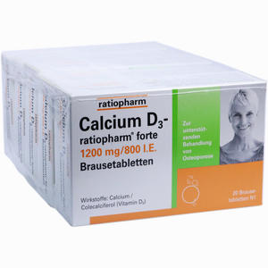 Calcium D3- Ratiopharm Forte Brausetabletten 100 Stück - ab 42,91 €