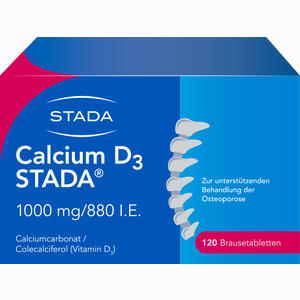 Calcium D3 Stada 1000mg/880 I.e. Brausetabletten  120 Stück - ab 55,48 €