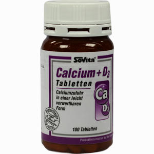 Calcium + D3 Tabletten  100 Stück - ab 6,37 €