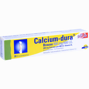Calcium- Dura Vit D3 600mg/400 I.e. Brausetabletten 20 Stück - ab 0,00 &euro;
