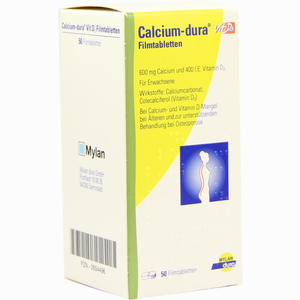 Calcium- Dura Vit D3 Filmtabletten  50 Stück - ab 0,00 €