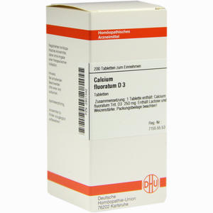 Calcium Fluorat D3 Tabletten 200 Stück - ab 0,00 &euro;