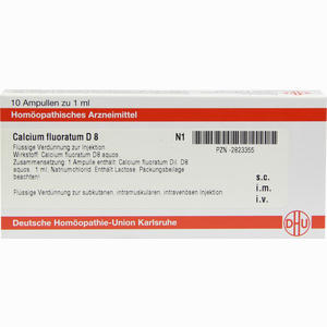 Calcium Fluorat D8 Ampullen 10 x 1 ml - ab 0,00 &euro;