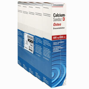 Calcium- Sandoz D Osteo Brausetabletten  100 Stück - ab 26,32 €