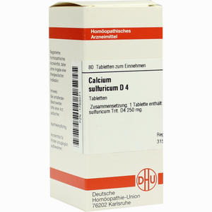 Calcium Sulf D4 Tabletten 80 Stück - ab 0,00 &euro;