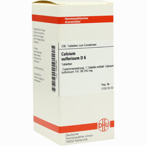 Calcium Sulf D6 Tabletten 200 Stück - ab 0,00 €