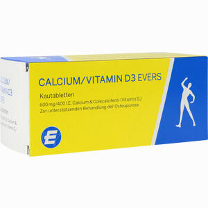 Calcium/vitamin D3 Evers 600 Mg /400 I.e Kautabletten Katheter 100 Stück - ab 12,46 €