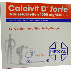 Calcivit D Forte Brausetabletten 100 Stück - ab 42,19 €