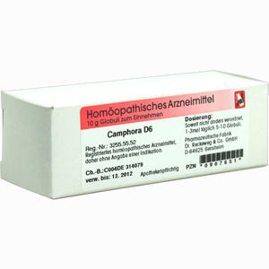 Camphora D6 Globuli 10 g - ab 6,32 €