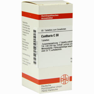 Cantharis C30 Tabletten 80 Stück - ab 0,00 &euro;