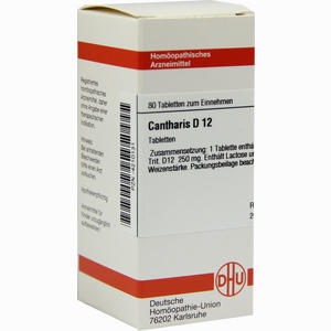 Cantharis D12 Tabletten 80 Stück - ab 8,15 €