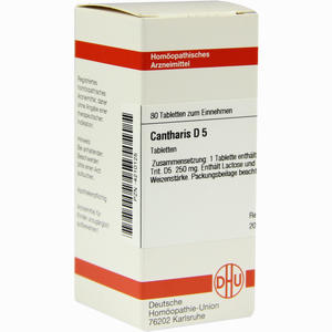 Cantharis D5 Tabletten 80 Stück - ab 8,59 €