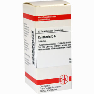 Cantharis D6 Tabletten 80 Stück - ab 7,95 €