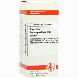 Capsella Bur. Past. D6 Tabletten 80 Stück - ab 8,80 €