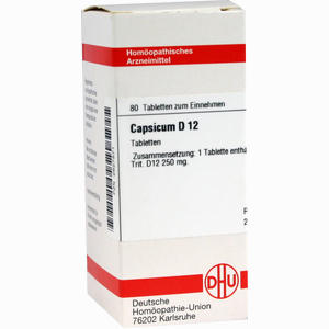 Capsicum D12 Tabletten 80 Stück - ab 8,88 €