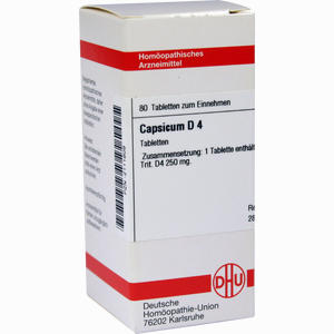 Capsicum D4 Tabletten 80 Stück - ab 0,00 €