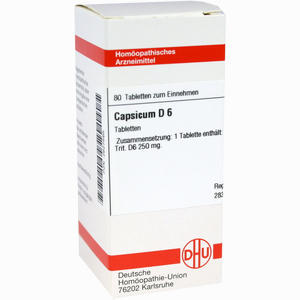 Capsicum D6 Tabletten 80 Stück - ab 10,45 €