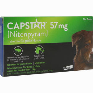 Capstar 57mg für Große Hunde Tabletten 6 Stück - ab 19,79 €