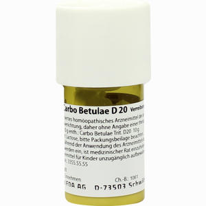 Carbo Betulae D20 Trituration 20 g - ab 25,61 €