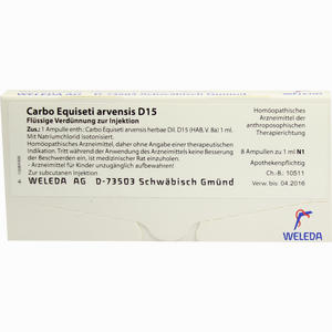 Carbo Equiseti Arv D15 Ampullen 8 x 1 ml - ab 23,23 €