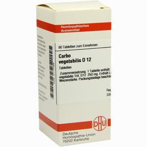 Carbo Veg D12 Tabletten 80 Stück - ab 7,61 &euro;