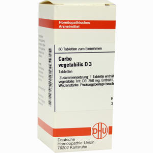 Carbo Veg D3 Tabletten 80 Stück - ab 7,84 €