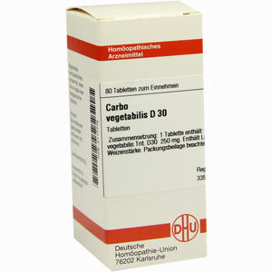 Carbo Veg D30 Tabletten 80 Stück - ab 8,23 €