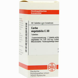 Carbo Vegetabilis C30 Tabletten 80 Stück - ab 8,82 €