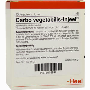 Carbo Vegetabilis- Injeel Ampullen  10 Stück - ab 19,12 €