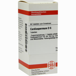 Cardiospermum D6 Tabletten 80 Stück - ab 8,87 €