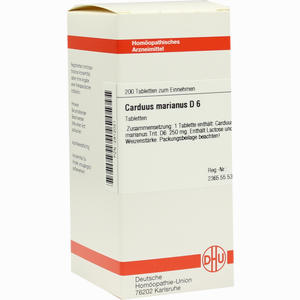 Carduus Mar D6 Tabletten 200 Stück - ab 0,00 €