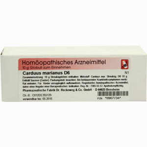 Carduus Marianus D6 Globuli Dr. Reckeweg & Co 10 g - ab 6,27 €