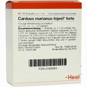 Carduus Marianus- Injeel Forte Ampullen  10 Stück - ab 0,00 €