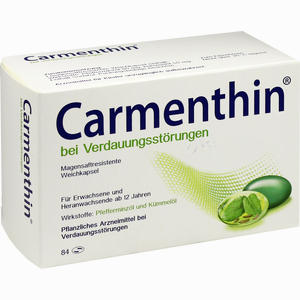 Carmenthin bei Verdauungsstörungen Weichkapsel Kapseln 84 Stück - ab 32,81 €