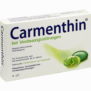 Carmenthin bei Verdauungsstörungen Weichkapseln  14 Stück - ab 8,53 €