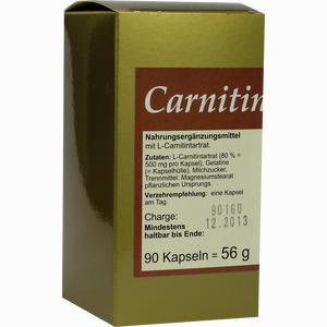 Carnitin 500 Kapseln Vaniplan Pharma GmbH 90 Stück - ab 45,17 €