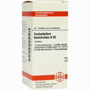 Caulophyllum Tha D30 Tabletten 80 Stück - ab 0,00 €
