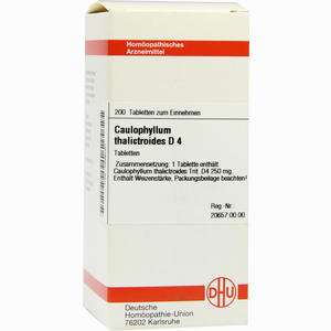 Caulophyllum Tha D4 Tabletten 200 Stück - ab 0,00 €