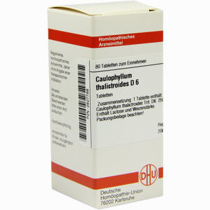 Caulophyllum Tha D6 Tabletten 80 Stück - ab 9,04 €